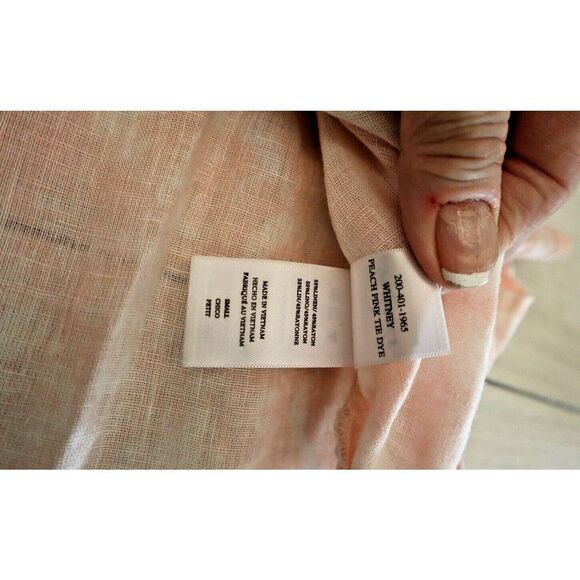 Rails 200-401-1965 Women's Sz S Peach Pink Tie Dye Whitney Button-Up Shirt - Picture 7 of 7